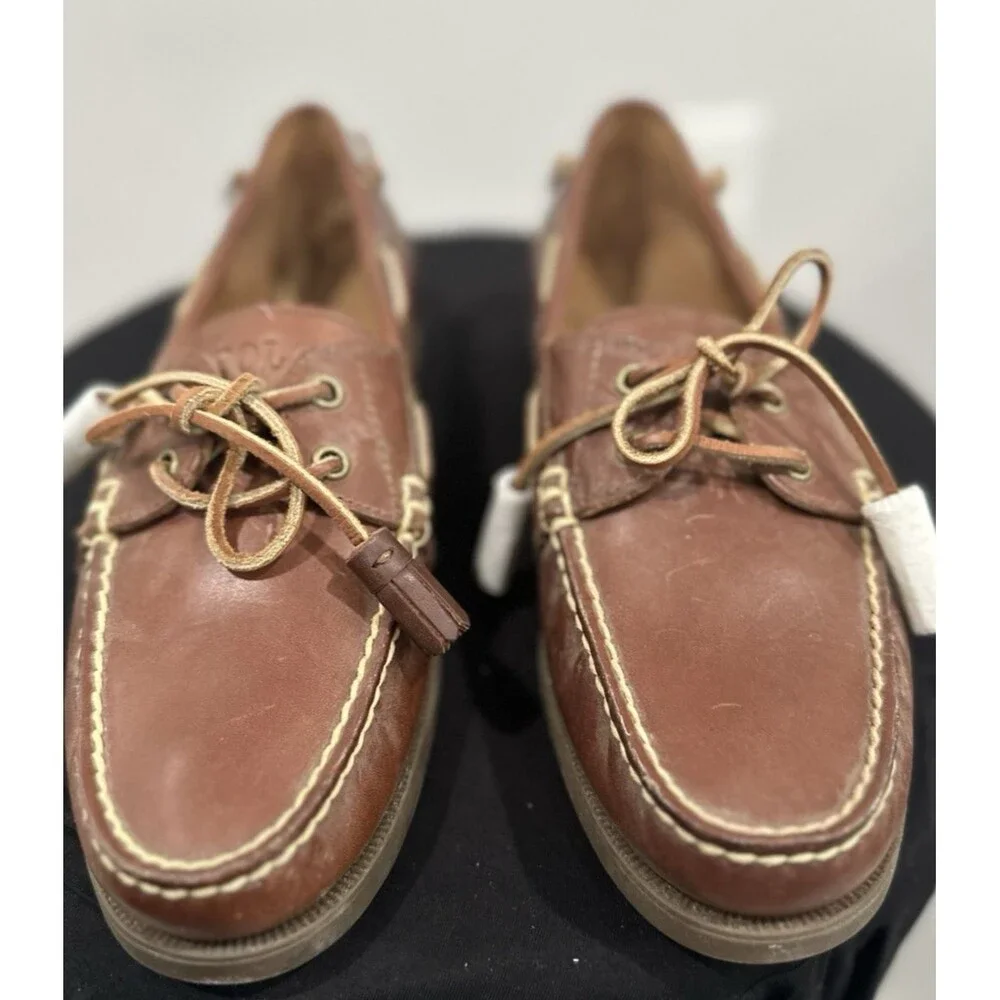 RALPHLAUREN MERTON LUXURY BROWN LEATHER SHOES SIZES 9.5D